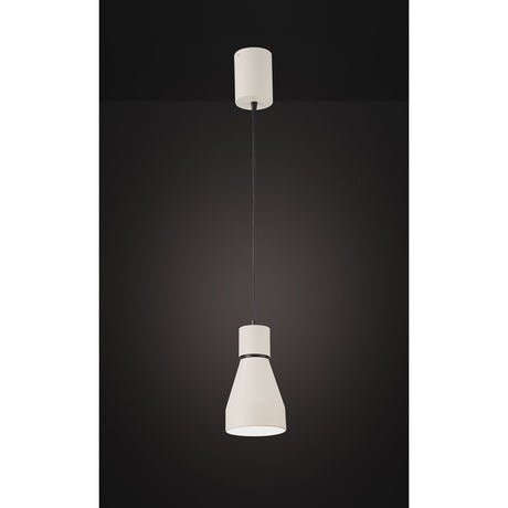 Kos 11cm Small Round 1 Light Pendant Light - Matt White