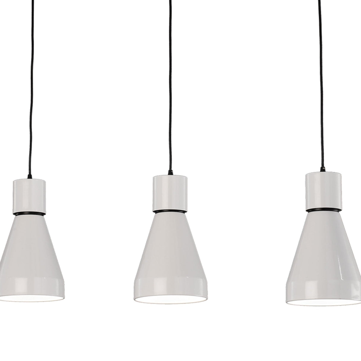Kos 3 Light Bar Pendant Light - White & Black
