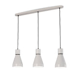 Kos 3 Light Bar Pendant Light - White & Black