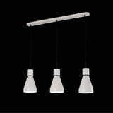 Kos 3 Light Bar Pendant Light - White & Black
