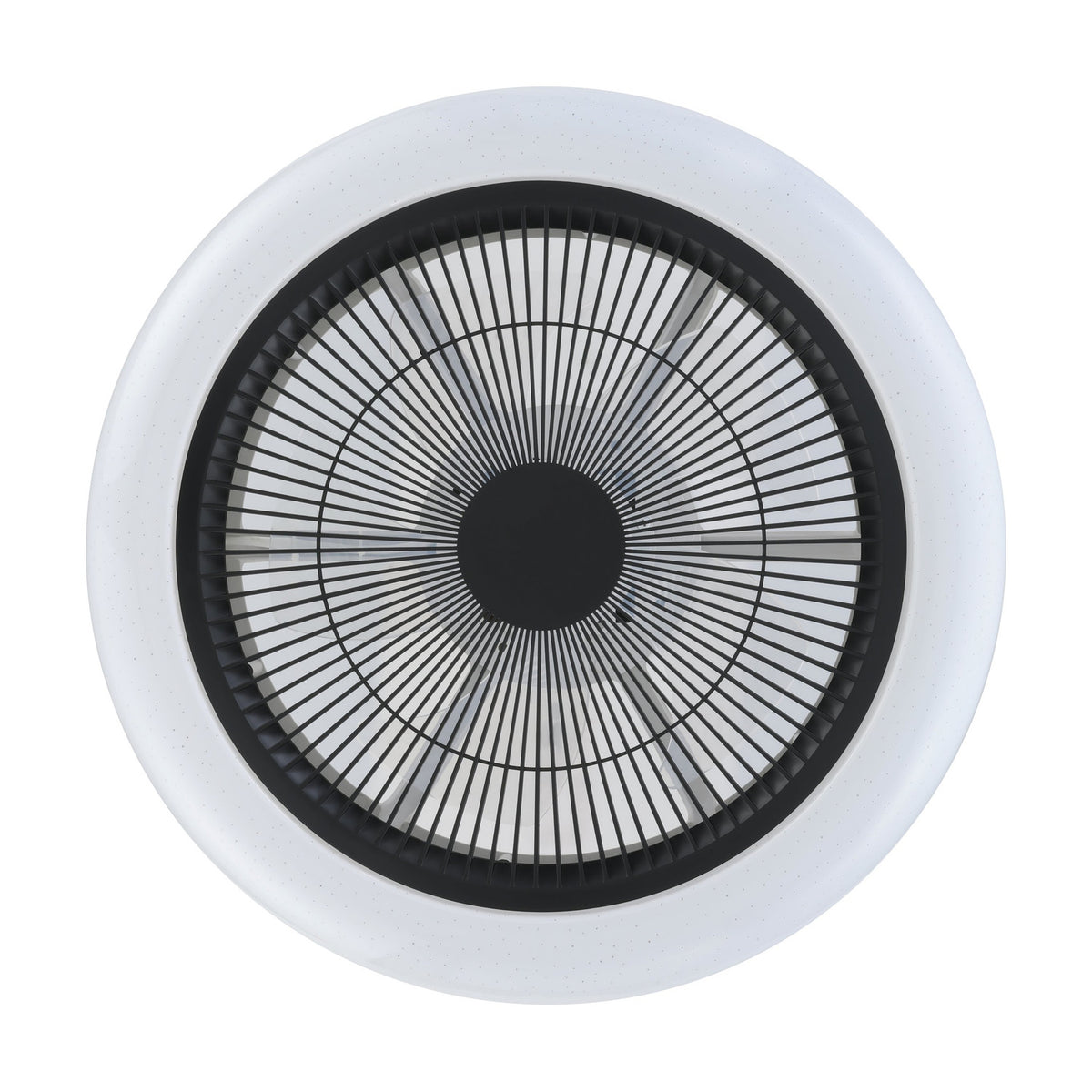 Kostrena Ceiling Fan with Light - White & Black