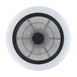 Kostrena Ceiling Fan with Light - White & Black