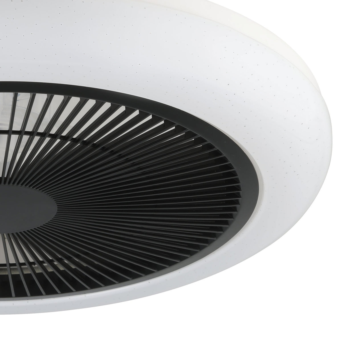 Kostrena Ceiling Fan with Light - White & Black