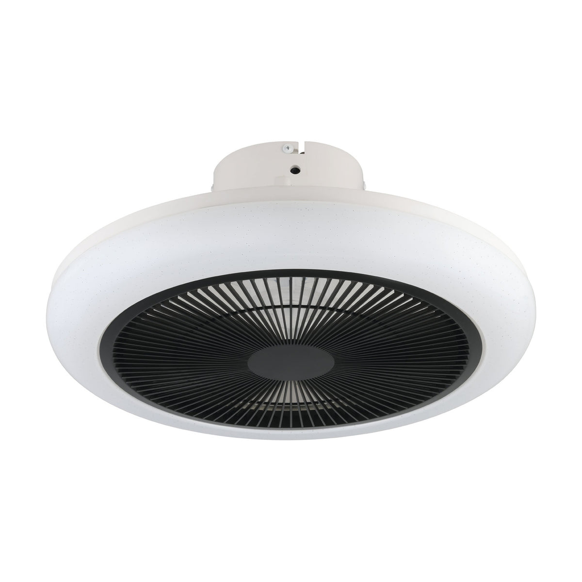 Kostrena Ceiling Fan with Light - White & Black