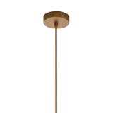 Kriss 24cm Cylinder 1 Light Glass Pendant Light - Bronze