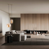 Kriss 24cm Cylinder 1 Light Glass Pendant Light - Bronze