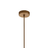 Kriss 40cm Circle 1 Light Glass Pendant Light - Bronze