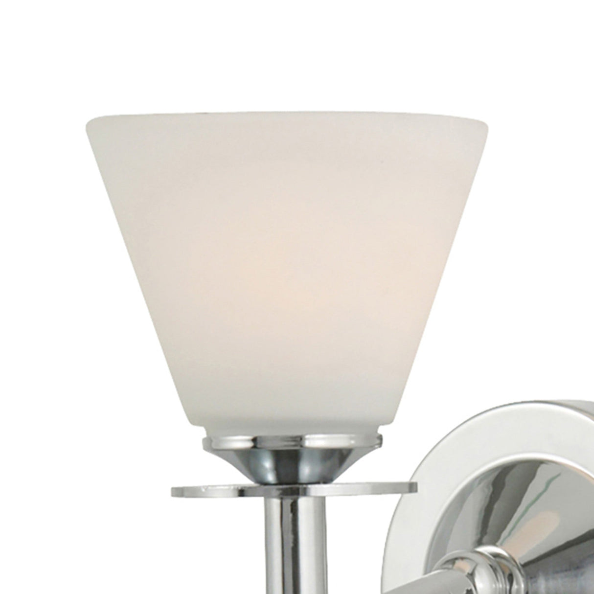 Kristina 1 Light Opal Glass Wall Light – Polished Chrome