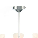 Kristina 45cm 5 Light Opal Glass Chandelier - Polished Chrome