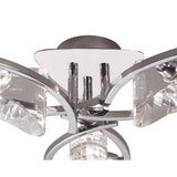 Kromo 3 Light Semi-Flush Ceiling Light - Polished Chrome