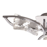 Kromo 3 Light Semi-Flush Ceiling Light - Polished Chrome