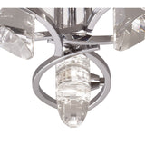 Kromo 3 Light Semi-Flush Ceiling Light - Polished Chrome