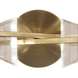 Kromo 2 Light Wall Light With Switch - Antique Brass