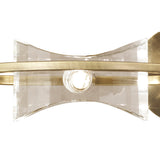 Kromo 2 Light Wall Light With Switch - Antique Brass