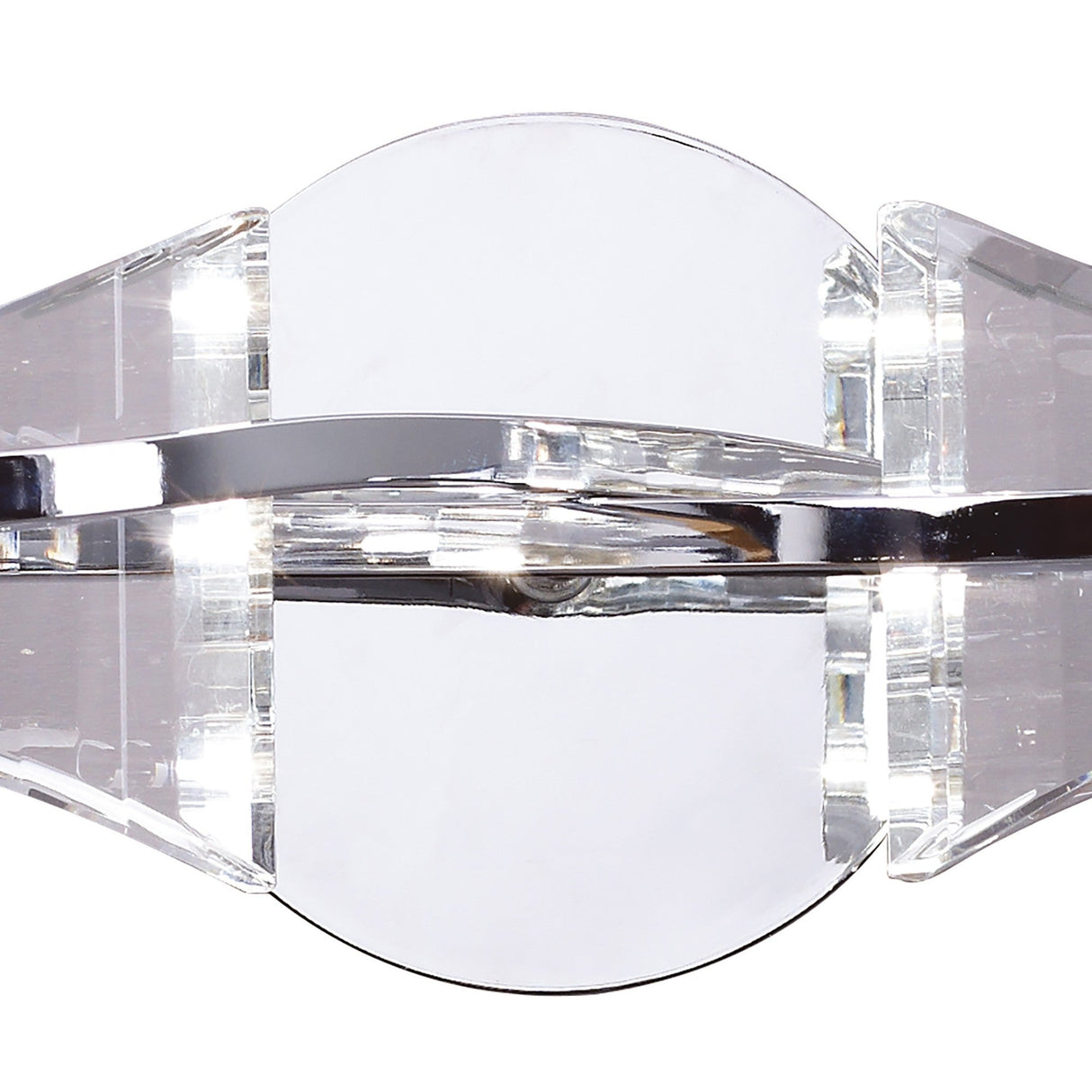 Kromo 2 Light Wall Light With Switch - Polished Chrome