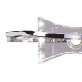 Kromo 2 Light Wall Light With Switch - Polished Chrome