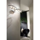 Kromo 2 Light Wall Light With Switch - Polished Chrome
