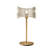 Kromo Straight Frame 1 Light Table Lamp - Antique Brass
