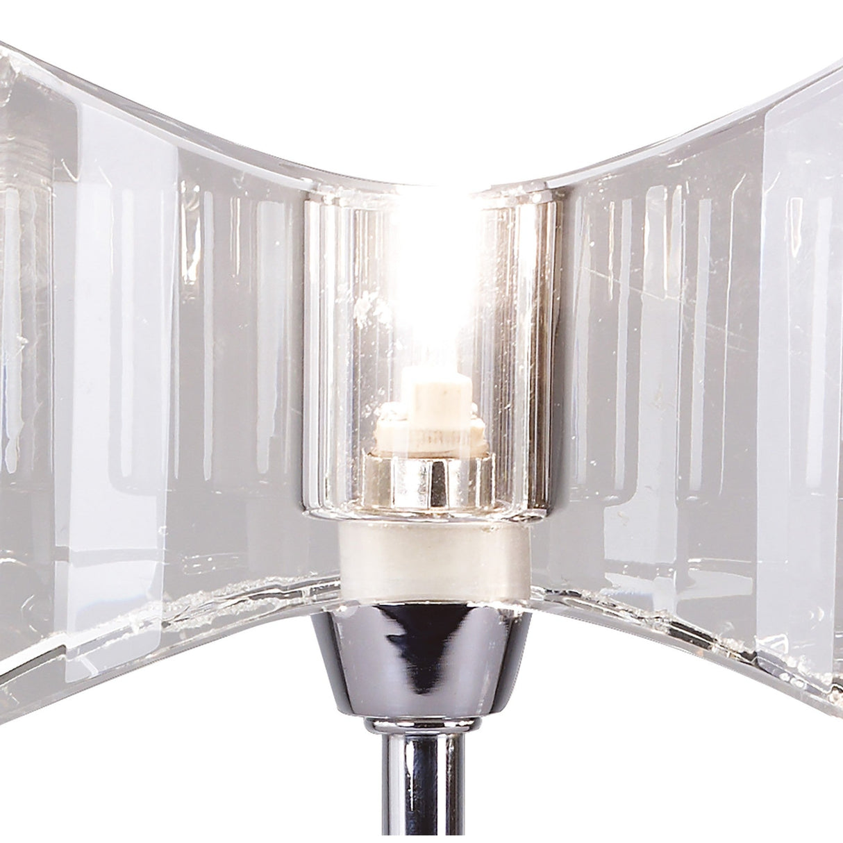 Kromo Straight Frame 1 Light Table Lamp - Polished Chrome