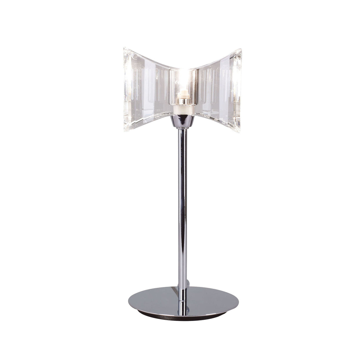 Kromo Straight Frame 1 Light Table Lamp - Polished Chrome