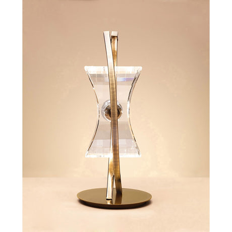 Kromo Looped Frame 1 Light Table Lamp - Antique Brass