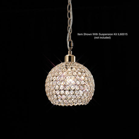 Kudo Ball Crystal Lampshade - French Gold