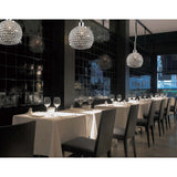 Kudo Crystal Ball Crystal Lampshade - Polished Chrome