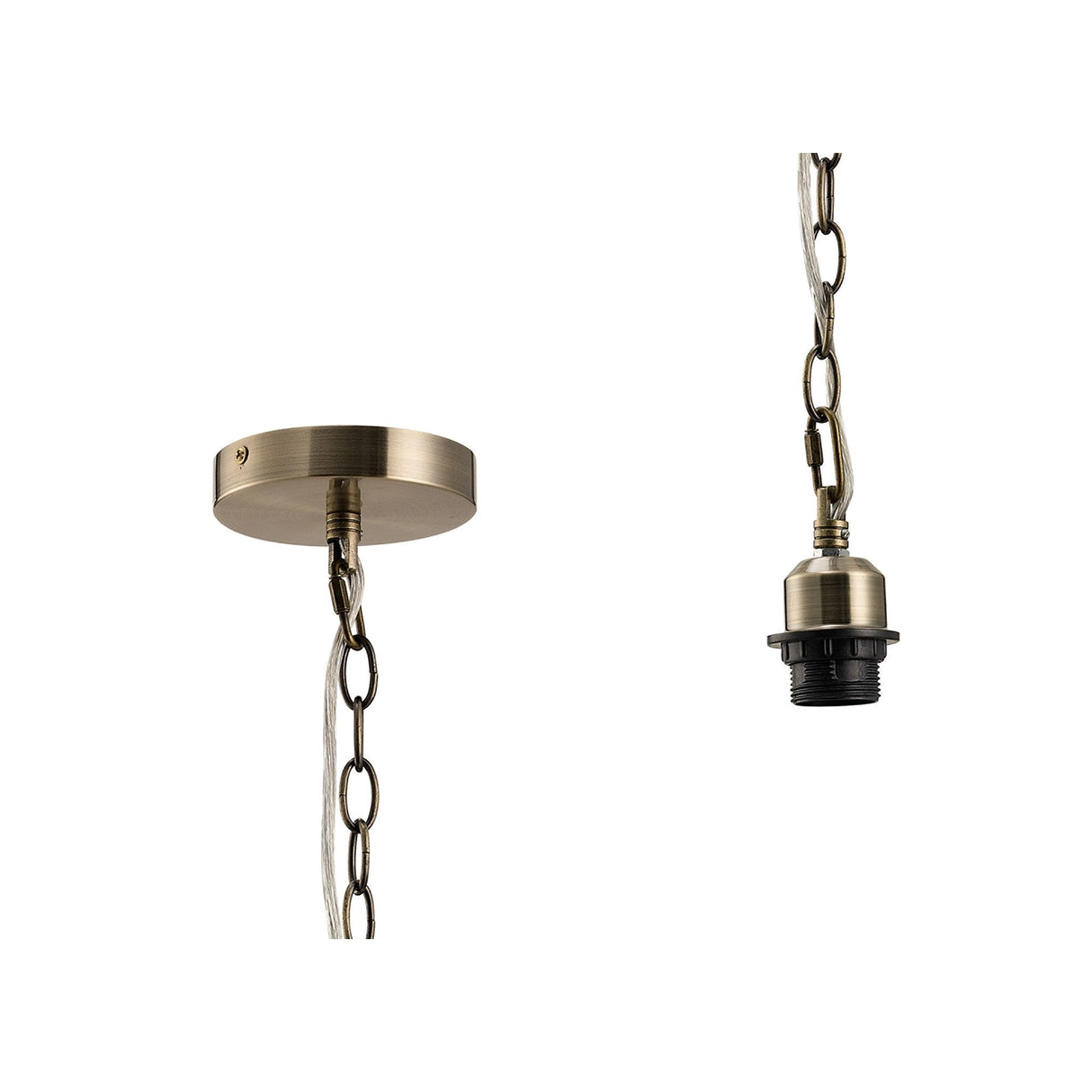 Kudo 12cm 1 Light Pendant Light - Antique Brass