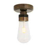 Kura Glass Flush Ceiling Light IP65