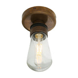 Kura Glass Flush Ceiling Light IP65