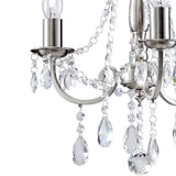Kyra 38.5cm 3 Light Crystal Chandelier - Satin Nickel