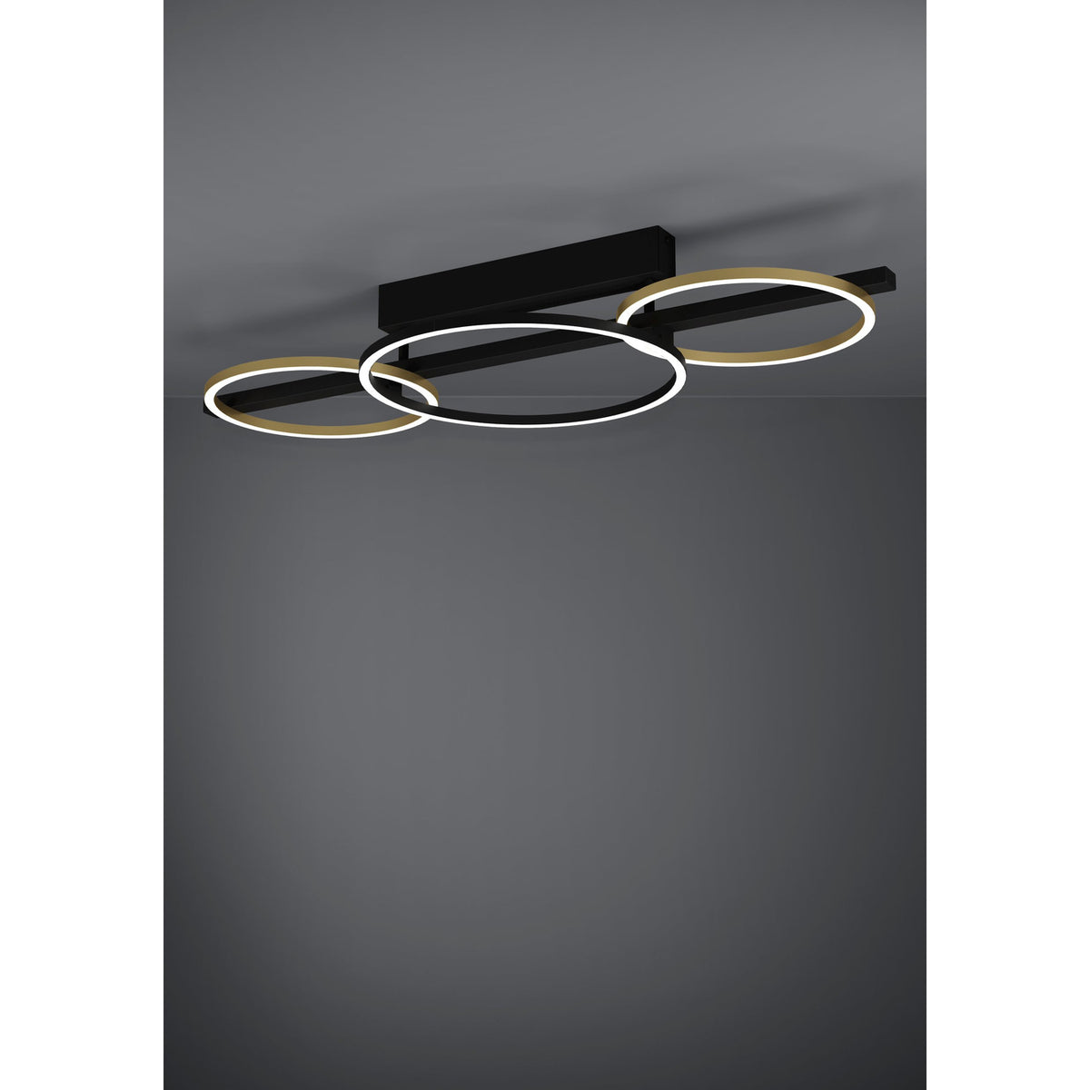 Lanacera LED Ceiling Light - Black & Gold