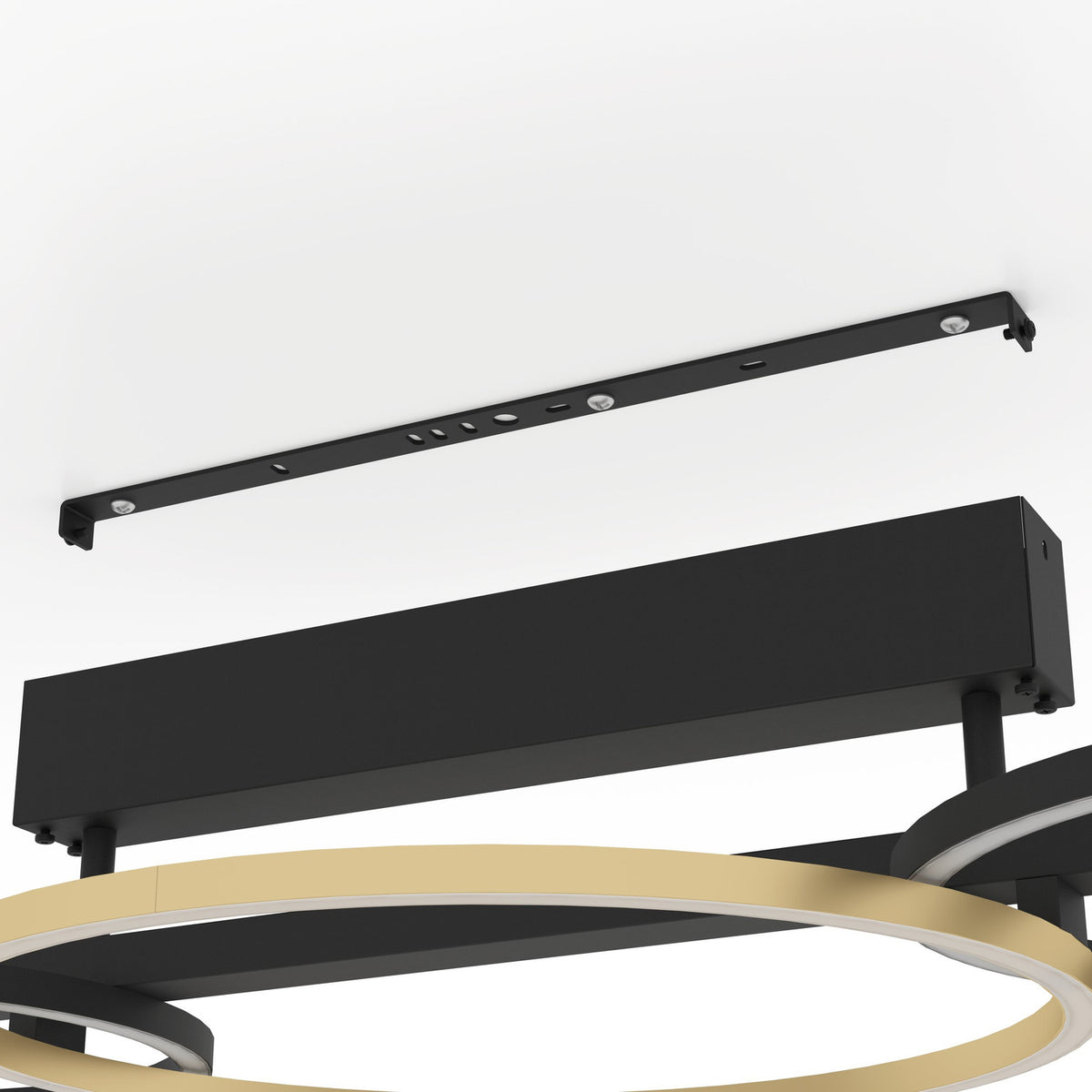 Lanacera LED Ceiling Light - Black & Gold