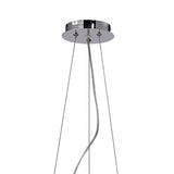 Lanzo 49cm Round 4 Light Crystal Chandelier - Black Chrome