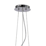 Lanzo 49cm 4 Light Crystal Chandelier - Black Chrome