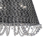 Lanzo 49cm 4 Light Crystal Chandelier - Black Chrome