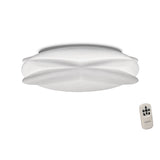 Lascas CCT Dimmable LED Flush Ceiling Light With Remote Control - White