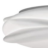 Lascas CCT Dimmable LED Flush Ceiling Light With Remote Control - White