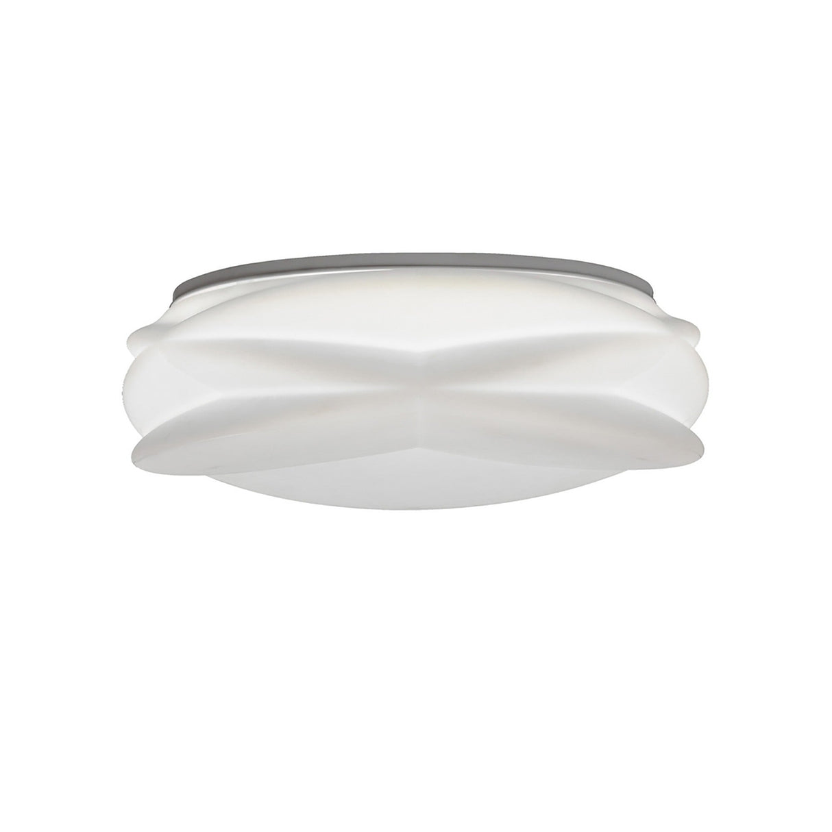 Lascas CCT Dimmable LED Flush Ceiling Light With Remote Control - White