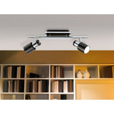 Lasmessa 2 Light Spotlight Bar - Black Nickel