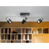 Lasmessa 3 Light Spotlight Bar - Black Nickel