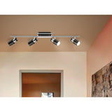 Lasmessa 4 Light Spotlight Bar - Black Nickel