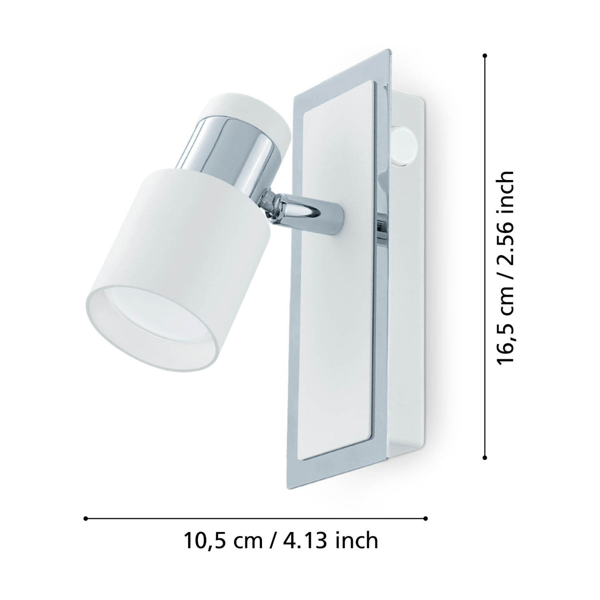 Lasmessa Ceiling Spotlight - Chrome & White