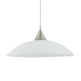 Lazolo Glass Pendant Light - Satin Nickel