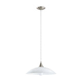 Lazolo Glass Pendant Light - Satin Nickel