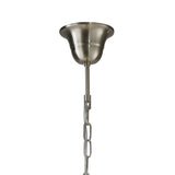 Leana 55cm 4 Light Crystal Chandelier - Satin Nickel