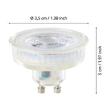 LED Flat Bulb GU10 4W 400lm Warm White