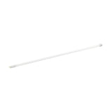 LED tube light with G13 two-pin caps and T8 frosted white finish, shown diagonally on a plain white background, 10W daylight 6500K.