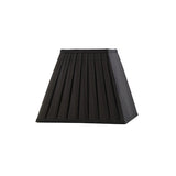 Leela Square Pleated Lampshade - Black, 10/20cm x 15.6cm