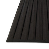 Leela Square Pleated Lampshade - Black, 13.8/25cm x 20.6cm